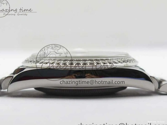 0516 Day-Date 36mm 128239 SS Crystal BP Best Edition White MOP Crystal Marker Dial on SS President Bracelet A MoistureWicking 2682